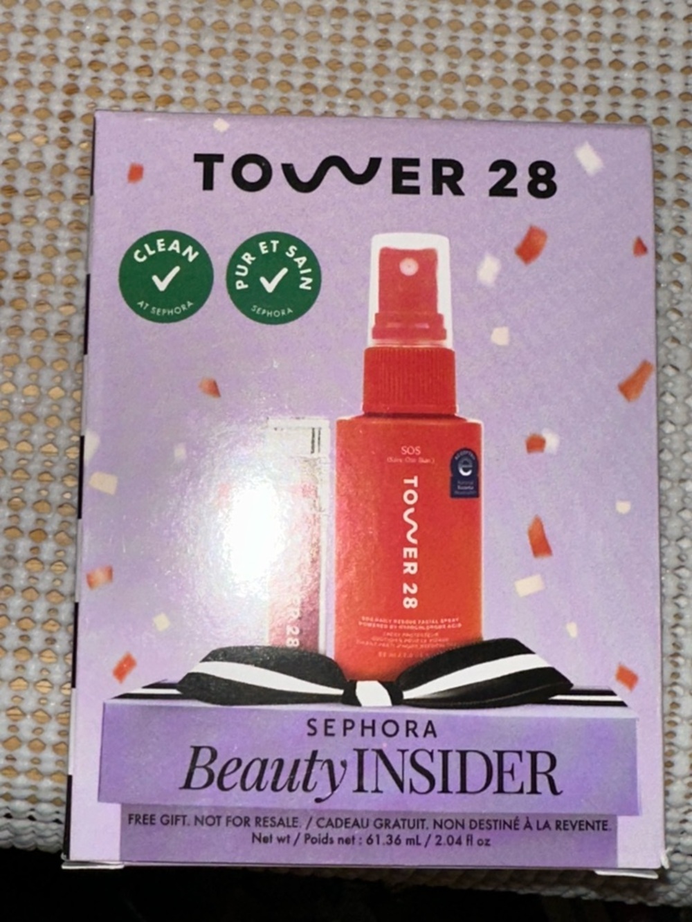Tower 28 Setting Spray & ShineOn Lip Jelly shade Pistachio